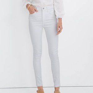 Madewell 10" High Rise Skinny Jeans White 27